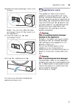 Preview for 47 page of Siemens WT7W466SZA Installation And Operating Instructions Manual