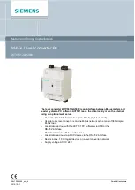 Предварительный просмотр 1 страницы Siemens WTV531-GA5060 Manual