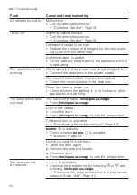 Preview for 42 page of Siemens WU12UT61ES User Manual And Installation Instructions