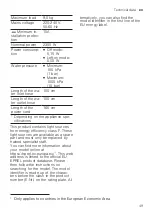 Preview for 49 page of Siemens WU14UT61ES User Manual And Installation Instructions