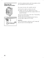 Предварительный просмотр 62 страницы Siemens WXLP145AGB Instruction Manual And Installation Instructions