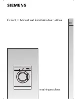 Предварительный просмотр 1 страницы Siemens WXS1063OE Instruction Manual And Installation Instructions