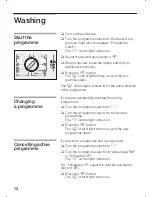 Предварительный просмотр 12 страницы Siemens WXS1063OE Instruction Manual And Installation Instructions