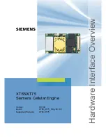 Siemens XT65 Hardware Overview предпросмотр