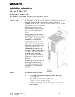 Preview for 1 page of Siemens ZAM-180 Installation Instructions Manual