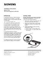 Preview for 1 page of Siemens ZCT-8B Installation Instructions