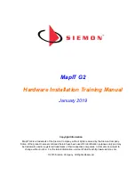 Preview for 1 page of Siemon MapIT G2 Hardware Installation Training Manual