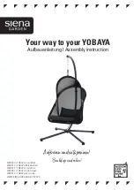 siena GARDEN YOBAYA M39590 Assembly Instruction Manual preview