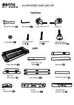 Preview for 1 page of Sienna Counterweight easel Parts List