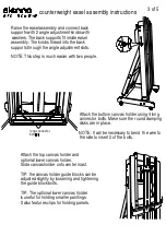 Preview for 3 page of Sienna Counterweight easel Parts List