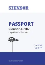 Предварительный просмотр 1 страницы Siensor AF107 Passport Manual