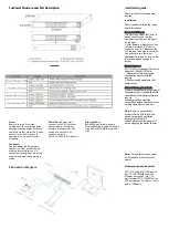 Preview for 2 page of Siera SWT 1016 User Manual