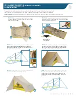 Sierra Designs FLASHLIGHT 2 Pitching Instructions preview