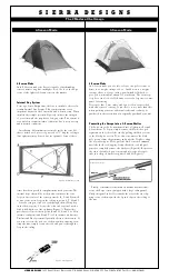 Предварительный просмотр 2 страницы Sierra Designs OMEGA Instructions