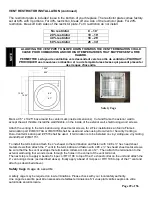 Предварительный просмотр 29 страницы Sierra Flame Newcomb 36 Installation And Operating Instructions Manual