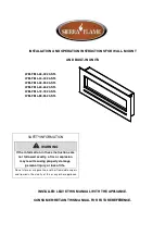 Sierra Flame WM -FM L-26-3223-STL Installation And Operation Instructions Manual preview