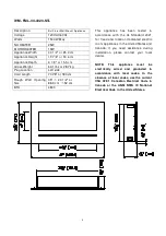 Preview for 6 page of Sierra Flame WM -FM L-26-3223-STL Installation And Operation Instructions Manual