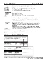 Preview for 2 page of Sierra Monitor Corporation Flame Detector 3100 Specifications