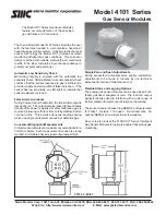 Sierra Monitor Corporation Gas Sensor Modules 4101 Specifications preview