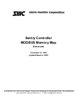 Sierra Monitor Corporation Sentry Controller Gas Detector Manual preview