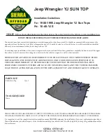 Предварительный просмотр 1 страницы SIERRA OFFROAD 10-40-YJS Installation Manuallines