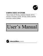 Preview for 1 page of SIERRA VIDEO SYSTEMS Tahoe 2010A User Manual