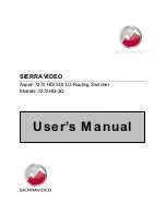 Preview for 1 page of Sierra Video 7272HD-3G User Manual