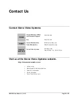 Preview for 23 page of Sierra Video ADM-188 Owner'S Manual