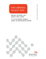 Предварительный просмотр 1 страницы Sierra Wireless AirCard 319U Quick Start Manual