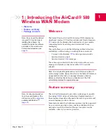 Preview for 9 page of Sierra Wireless AirCard 580 Install Manual