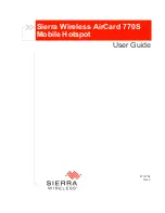 Sierra Wireless AirCard 770S User Manual preview