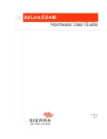 Предварительный просмотр 1 страницы Sierra Wireless airlink es440 Hardware User'S Manual