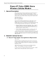 Preview for 5 page of Sierra Wireless Airlink Raven XT-Telus Instruction Manual