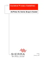 Preview for 1 page of Sierra Wireless AirPrime HL Series Customer Process Manuallines