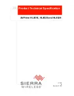 Sierra Wireless AirPrime HL8518 Product Technical Specification preview