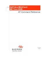 Sierra Wireless AirPrime MiniCard MC73xx/8805 Series At Command Reference preview