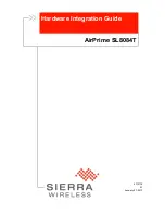 Preview for 1 page of Sierra Wireless AirPrime SL8084T Integration Manual