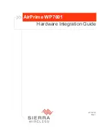 Предварительный просмотр 1 страницы Sierra Wireless AirPrime WP7601 Hardware Integration Manual