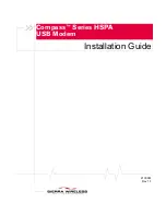 Preview for 1 page of Sierra Wireless Compass HSPA Installation Manual