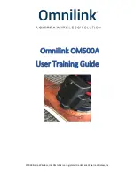 Sierra Wireless Omnilink OM500A User Training Manual preview