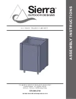 Preview for 1 page of Sierra 24 INCH TRASH CABINET Assembly Instructions Manual