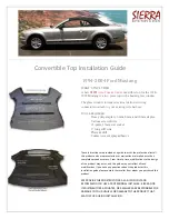 Sierra Convertible Top Installation Manual preview