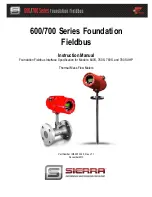 Sierra Foundation Fieldbus 600 Series Instruction Manual preview