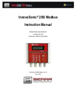 Sierra InnovaSonic 205i Instruction Manual preview