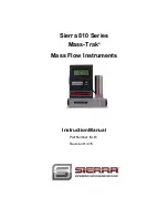 Preview for 1 page of Sierra Mass-Trak 810 Series Instruction Manual