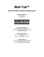 Preview for 1 page of Sierra Multi-Trak 670S Instruction Manual