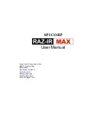 Sierra RAZ-IR MAX User Manual предпросмотр