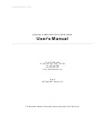 Preview for 3 page of Sierra Sequoia Family User Manual