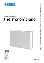 Sierra thermofon plano TP12 Technical And Installation Booklet предпросмотр