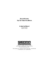 Предварительный просмотр 1 страницы Sierra Top-Trak 820 Series Instruction Manual